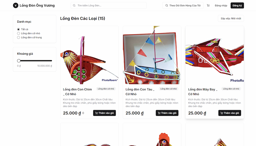 Lantern Store Ecommerce